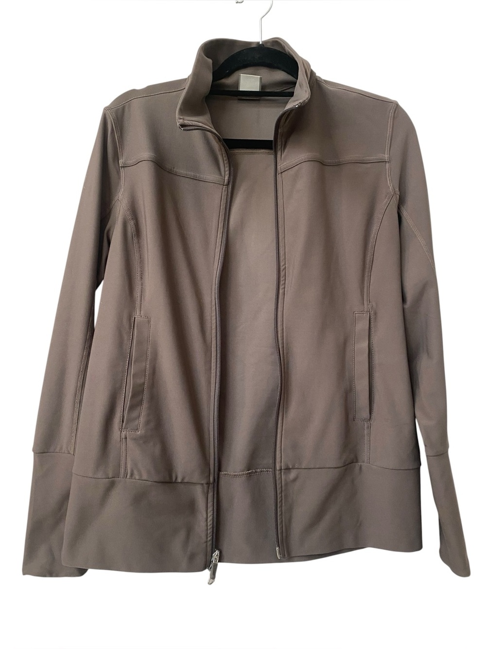 Nike Fit Dry Taupe Full Zip Jacket Womens M 8 10